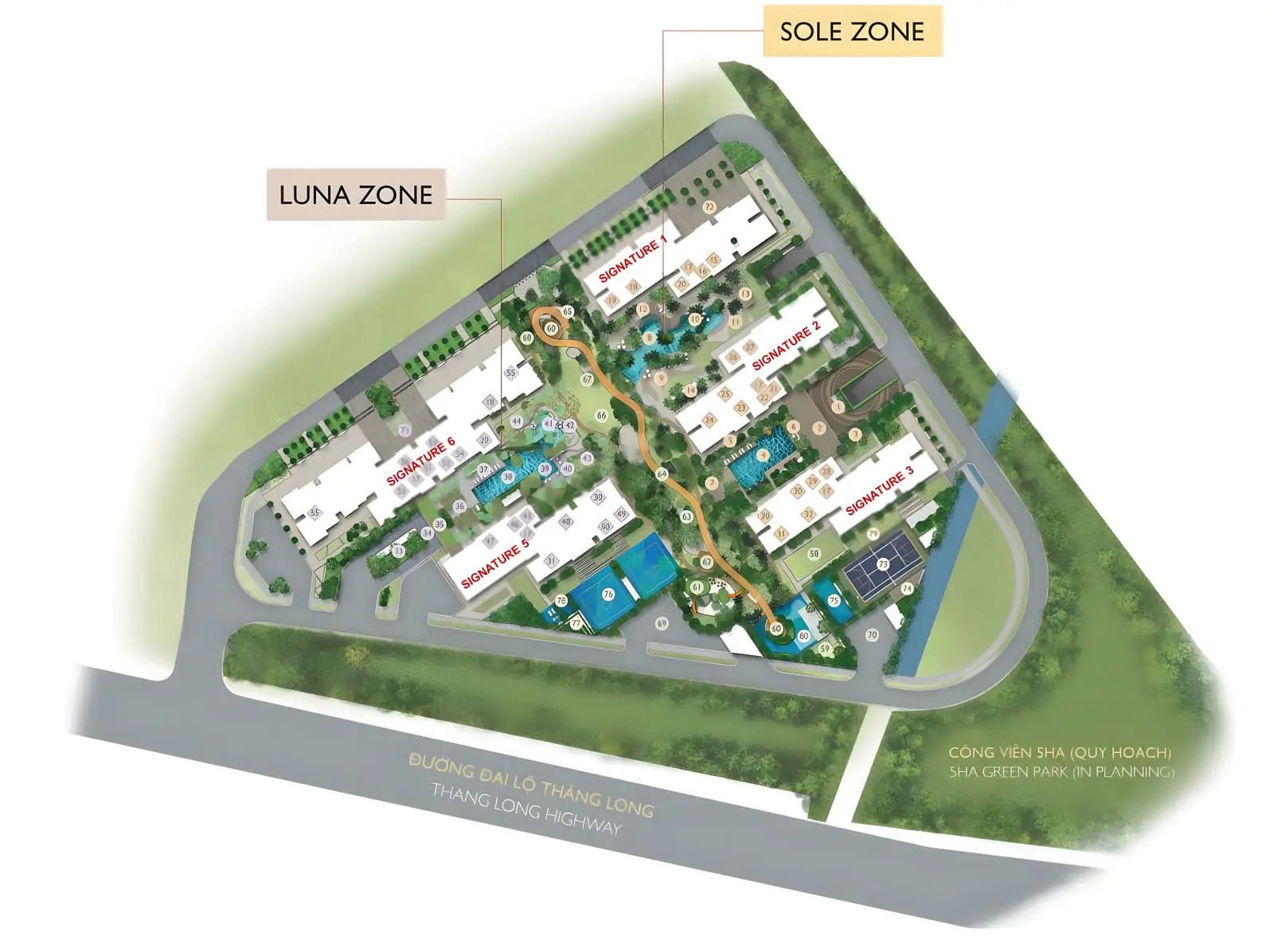 Thiết kế mặt bằng Lumi Hà Nội – Tối ưu không gian sống, đa dạng lựa chọn