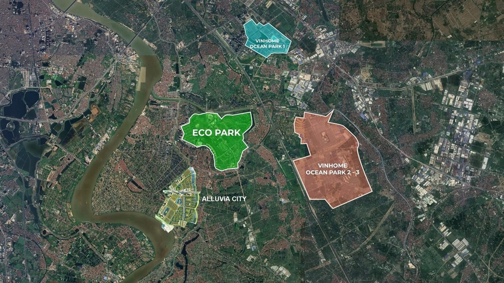 Alluvia City Văn Giang – Biểu tượng sống xanh đẳng cấp ven sông Hồng 6 Vị trí dự án Alluvia City Văn Giang