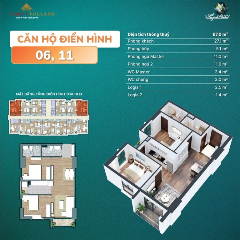 Thiết kế chung cư Jade Square hiện đại – Tối ưu hóa công năng và ánh sáng
